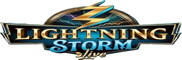 Lightning Storm online game logo by Evolution on onlywincanada.casino